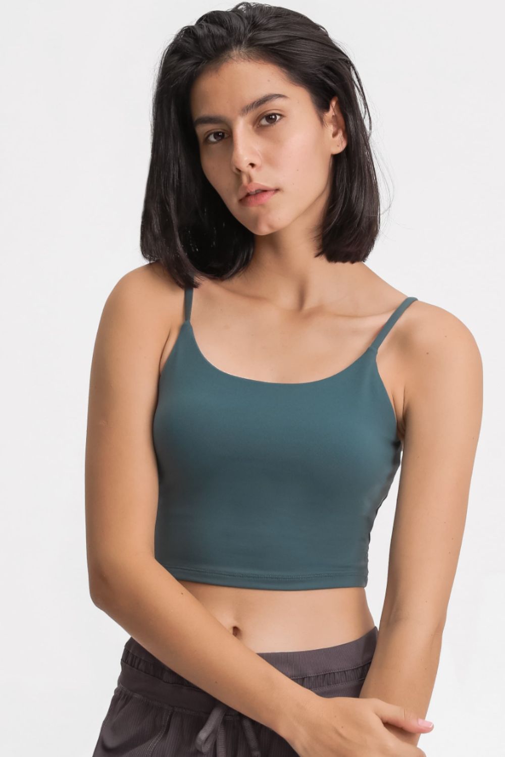 Feel Like Skin Scoop Neck Sports Cami - ONYX ASHE