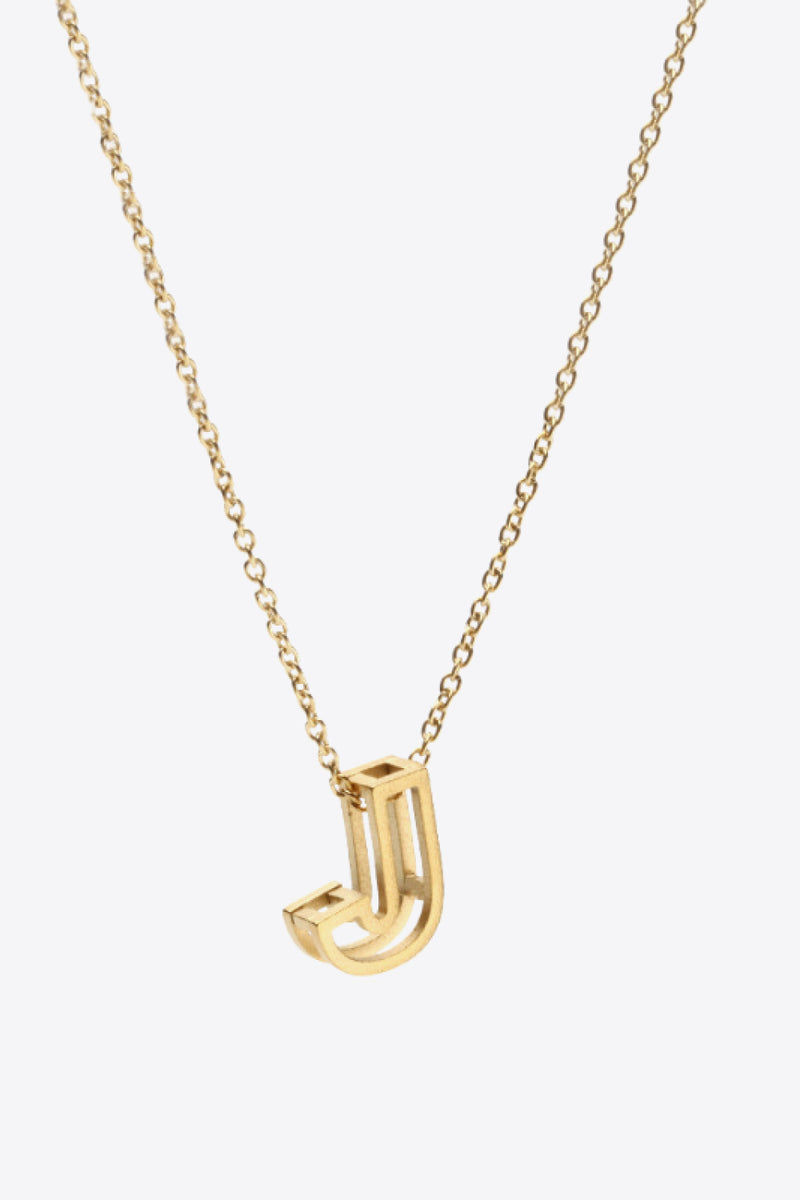 A to J Letter Pendant Nekclace