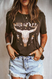 WILD FREE Animal Graphic Tee