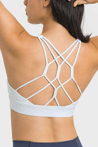 Breathable Crisscross Back Sports Bra - ONYX ASHE