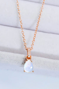 Moonstone Teardrop Pendant Necklace