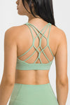 Breathable Crisscross Back Sports Bra - ONYX ASHE