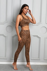 Printed Sports Bra and Leggings Set - ONYX ASHE