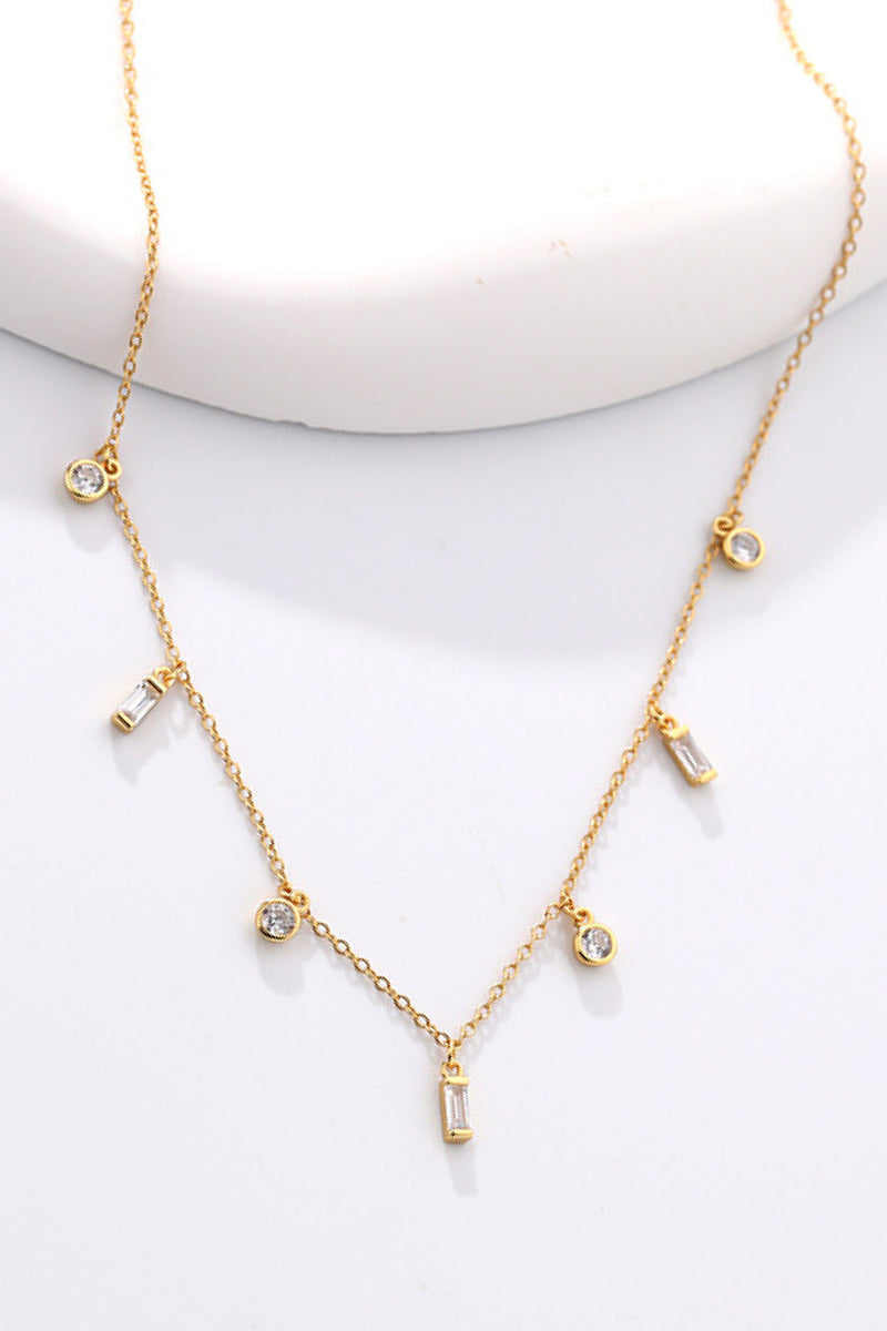 18K Gold Plated Multi-Charm Chain Necklace