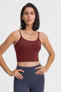 Feel Like Skin Scoop Neck Sports Cami - ONYX ASHE