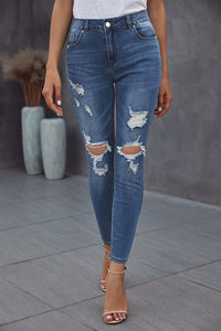 Vintage Skinny Ripped Jeans - ONYX ASHE