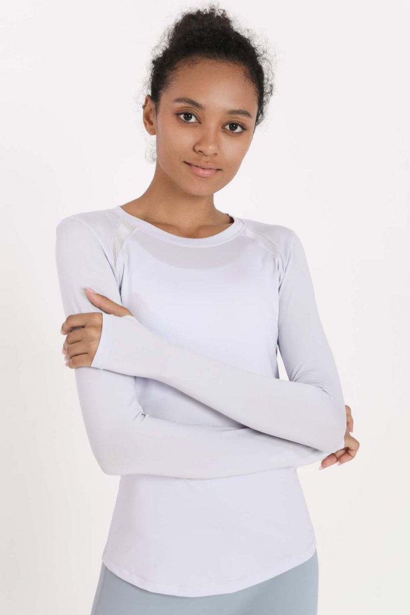 Quick-Dye Curved Hem Sports Top - ONYX ASHE