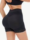 Full Size Zip-Up Lace Trim Shaping Shorts - ONYX ASHE