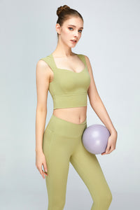 Sweat Absorbing Sleeveless Sports Bra - ONYX ASHE