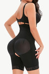 Full Size Lace Detail Zip-Up Under-Bust Shaping Bodysuit - ONYX ASHE