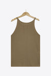 Openwork Grecian Neck Knit Tank Top