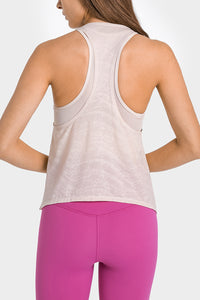 Spliced Mesh Racer Back Tank - ONYX ASHE