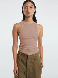 Halter Neck Ribbed Cropped Top