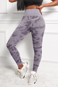 Camo Print Seamless High Waist Yoga Leggings - ONYX ASHE