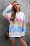 Tie-Dye Drawstring Pullover Hoodie