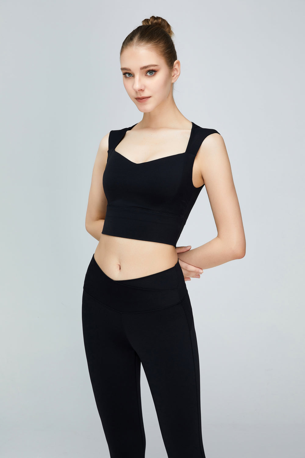 Sweat Absorbing Sleeveless Sports Bra - ONYX ASHE