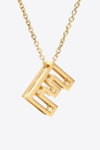 A to J Letter Pendant Nekclace