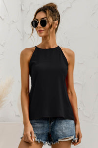 Keyhole Round Neck Tank