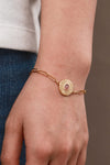 18K Gold Plated Paperclip Chain Bracelet