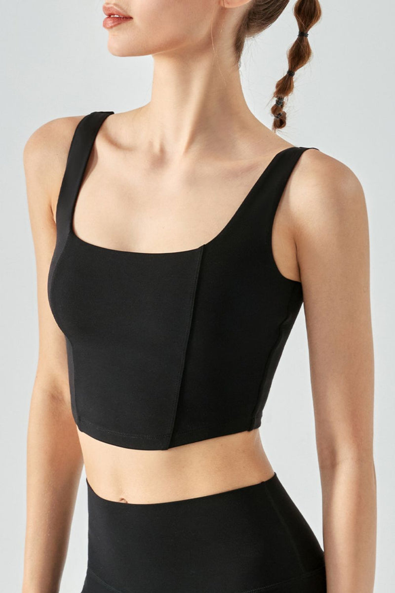 Seam Detail Sweat Absorbing Sports Tank - ONYX ASHE