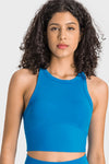 Racerback Cropped Sports Tank - ONYX ASHE