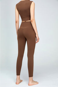 V-Waist Sports Leggings - ONYX ASHE