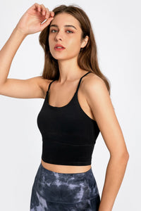 Crisscross Back Scoop Neck Sports Cami - ONYX ASHE