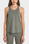 Spliced Mesh Racer Back Tank - ONYX ASHE