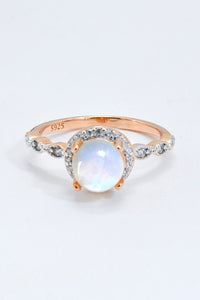 Round Moonstone Ring