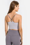 Crisscross Back Scoop Neck Sports Cami - ONYX ASHE