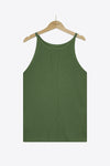 Openwork Grecian Neck Knit Tank Top