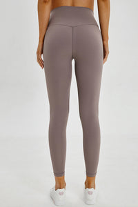 Wide Seamless Band Waist Sports Leggings - ONYX ASHE