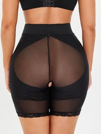 Full Size High-Waisted Lace Trim Shaping Shorts - ONYX ASHE