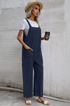 Wide Leg Overalls with Front Pockets - ONYX ASHE