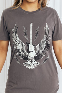 mineB Full Size Eagle Graphic Tee Shirt