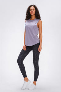 Wide Seamless Band Waist Sports Leggings - ONYX ASHE