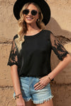 Half Sleeve Round Neck Blouse