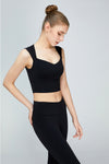 Sweat Absorbing Sleeveless Sports Bra - ONYX ASHE