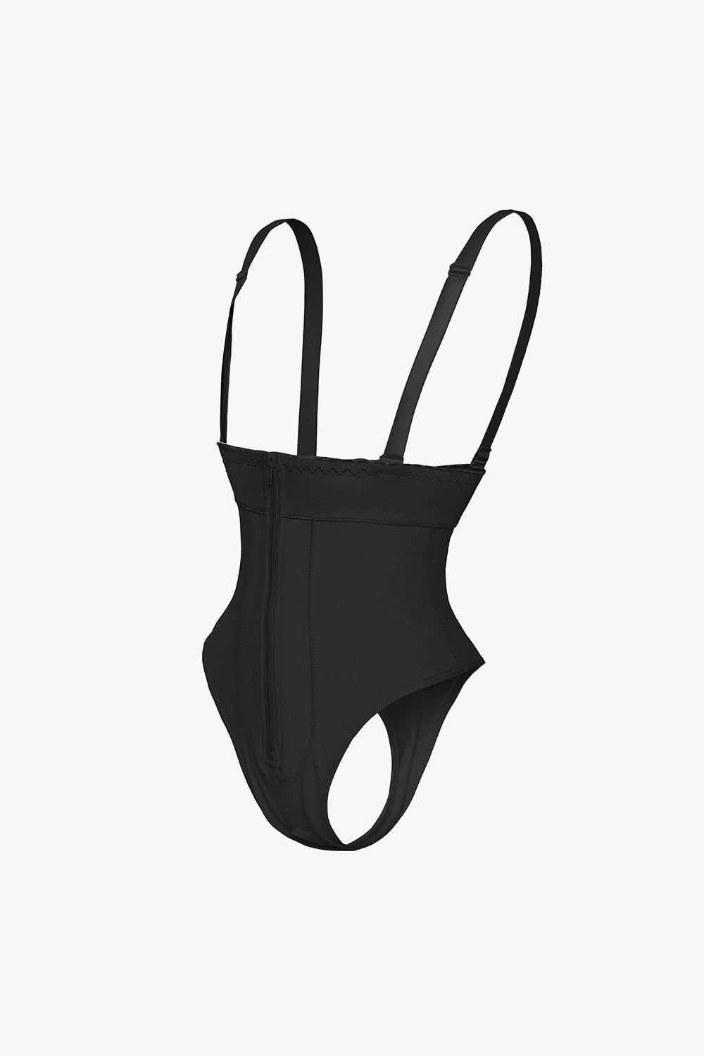 Full Size Adjustable Strap Zip-Up Shaping Bodysuit - ONYX ASHE