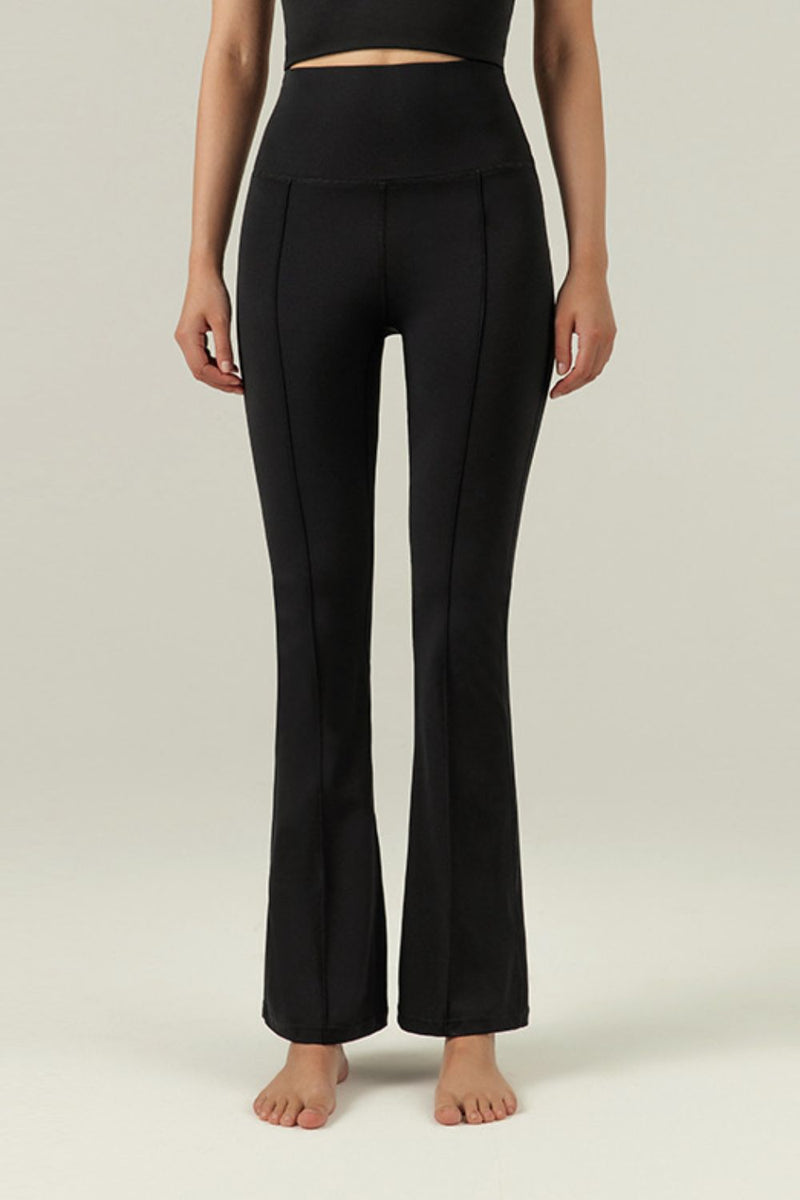 Center Seam Sports Flare Pants - ONYX ASHE