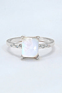 Square Moonstone Ring