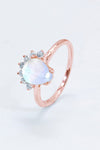 925 Sterling Silver Moonstone Ring