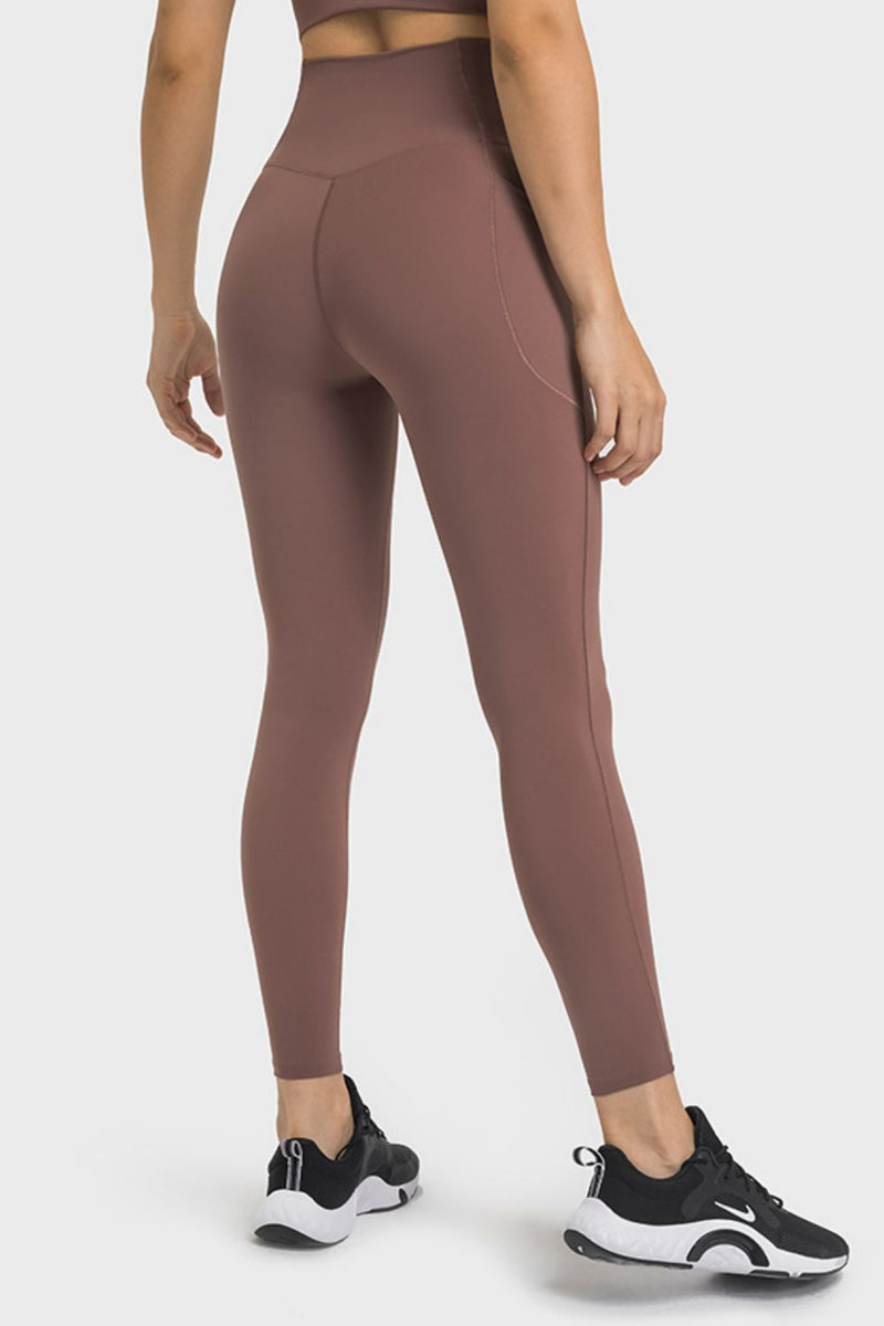 V-Waist Yoga Leggings with Pockets - ONYX ASHE