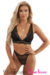 Lace Scalloped Lingerie Set - ONYX ASHE