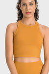 Racerback Cropped Sports Tank - ONYX ASHE