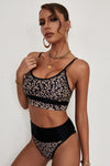 Leopard Adjustable Strap Two-Piece Swimsuit - ONYX ASHE