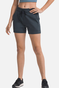 Waist Tie Active Shorts - ONYX ASHE