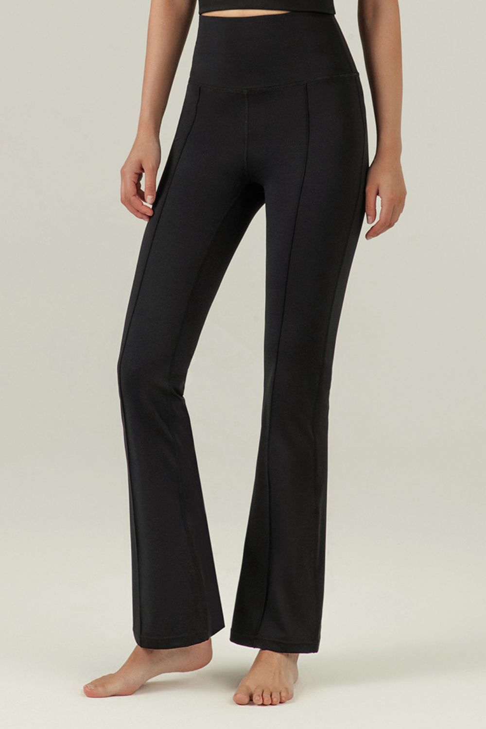 Center Seam Sports Flare Pants - ONYX ASHE