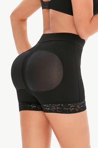 Full Size Pull-On Lace Trim Shaping Shorts - ONYX ASHE