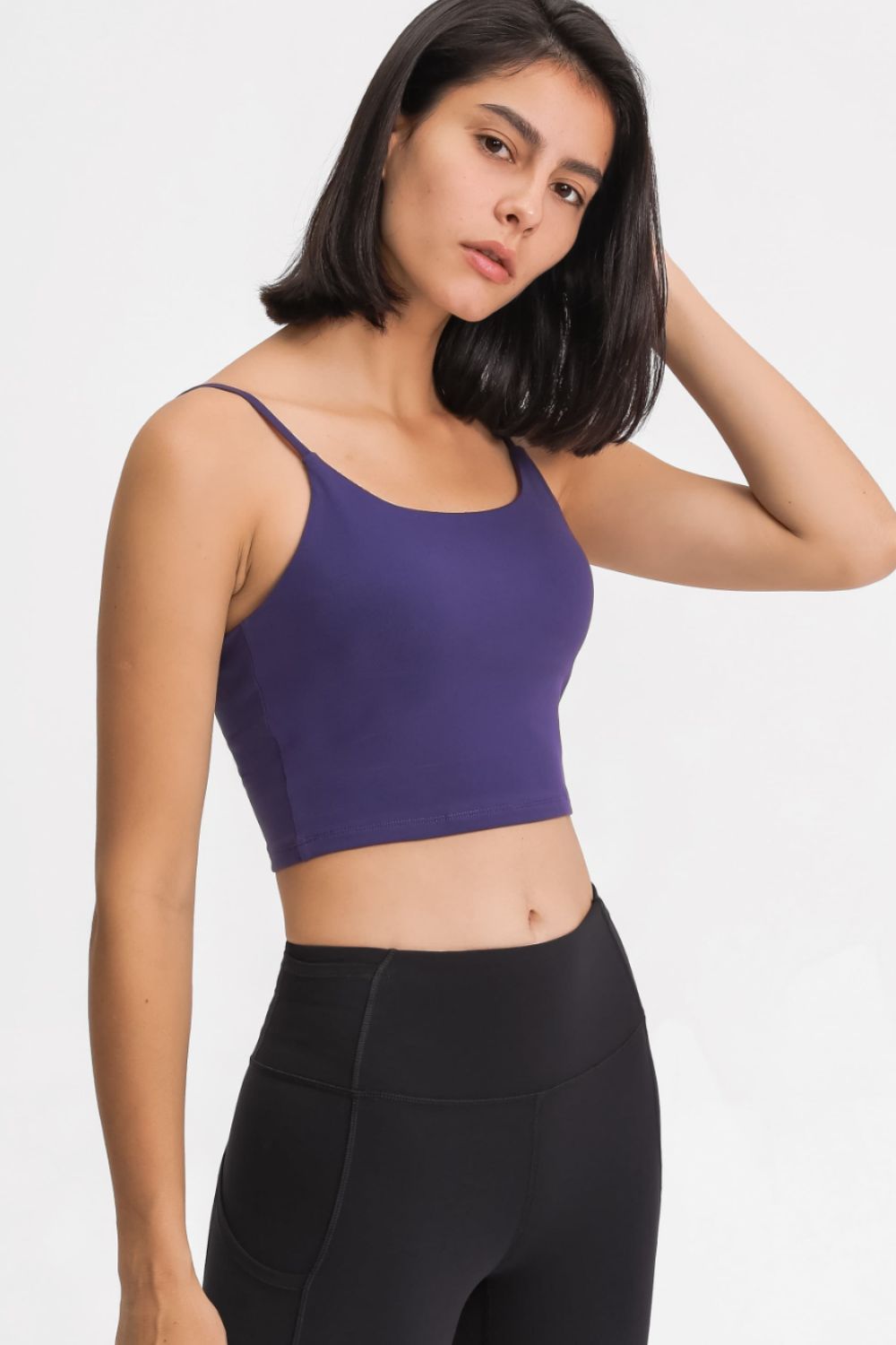 Feel Like Skin Scoop Neck Sports Cami - ONYX ASHE